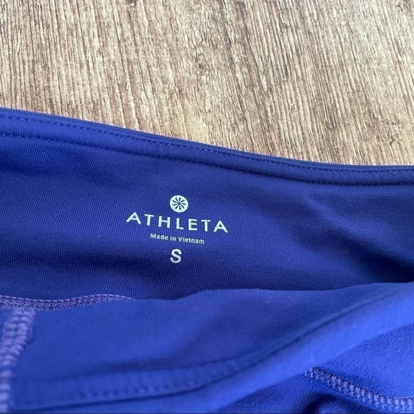 Athleta Purple Tights/Shorts - Picture 4 of 5